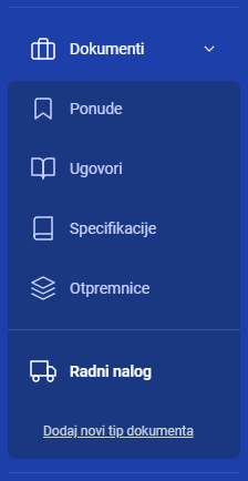 Tvoj novi tip dokumenata će biti prikazan u meniju